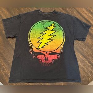 Vintage Grateful Dead Band T-Shirt Black 2009-Zion Tag-Large